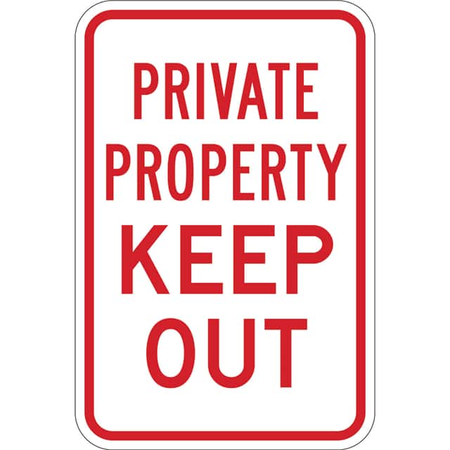 115549 TRFC SIGN PVT PROP KEEP REFL ENG