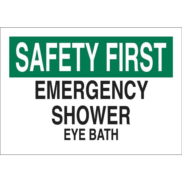 73455 B120,14X20,GRN,BLK/WHT,EMERGENCY