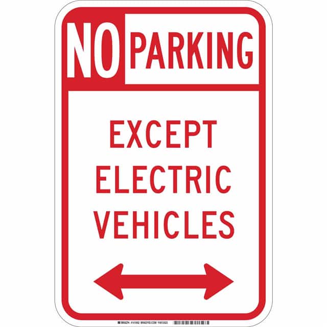 141662 B-959 18X12 NO PARKING EXCEPT EV