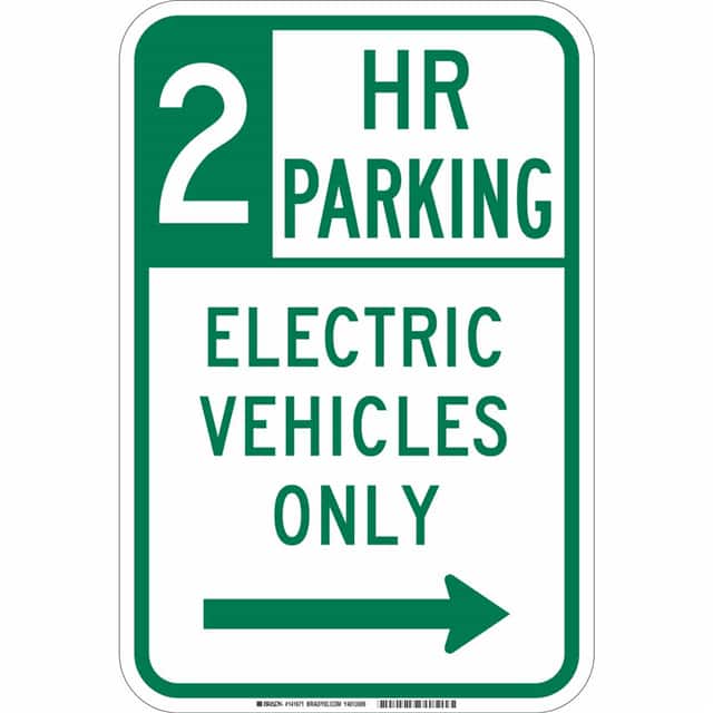 141671 B-959 18X12 2 HR PARKING EV ONLY