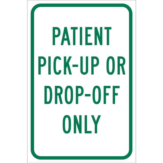 115632 TRFC SIGN PATIENT PICK UP ENG