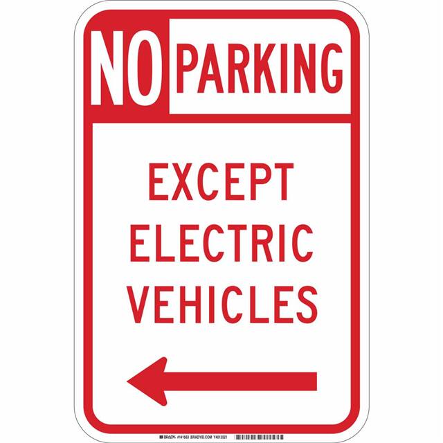 141663 B-959 18X12 NO PARKING EXCEPT EV