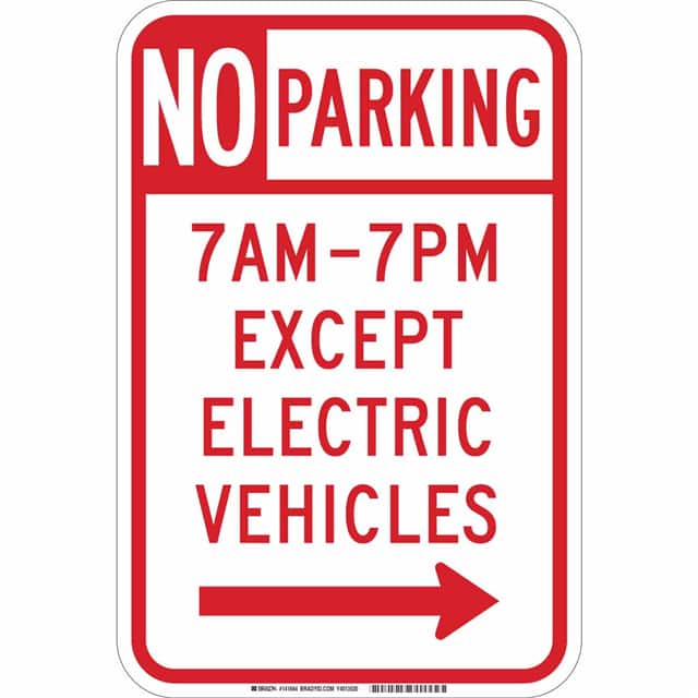 141664 B-959 18X12 NO PARKING 7AM-7PM E