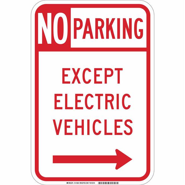 141660 B-959 18X12 NO PARKING EXCEPT EV