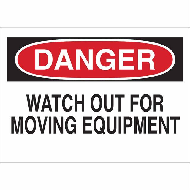 75928 B120,14X20,RED,BLK/WHT,WATCH OUT