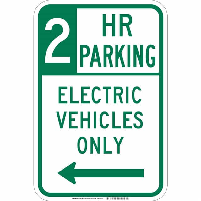 141673 B-959 18X12 2 HR PARKING EV ONLY