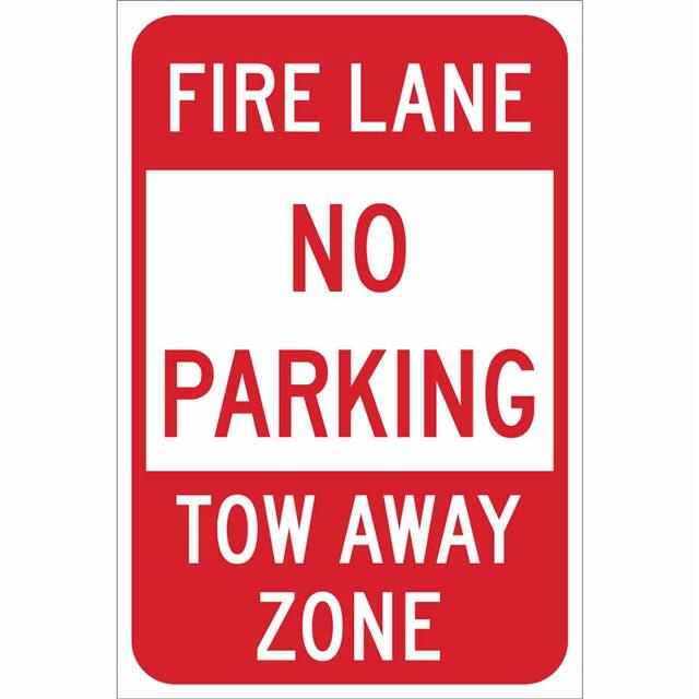 141795 NO PARKING FIRE LANE/TOW HIP