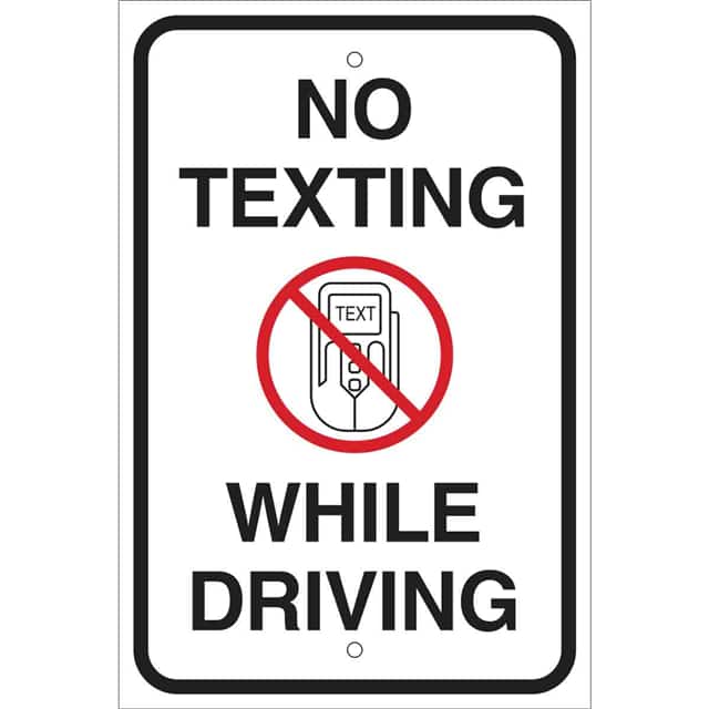 141812 NO TEXTING WHILE DRIVING W/PICTO