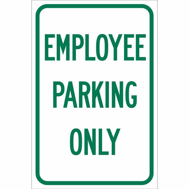 103698 B959 18X12 GRN/WHT EMPLOYEE...