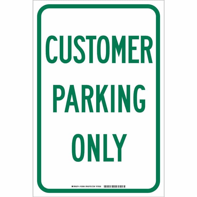 103696 B959 18X12 GRN/WHT CUSTOMER...