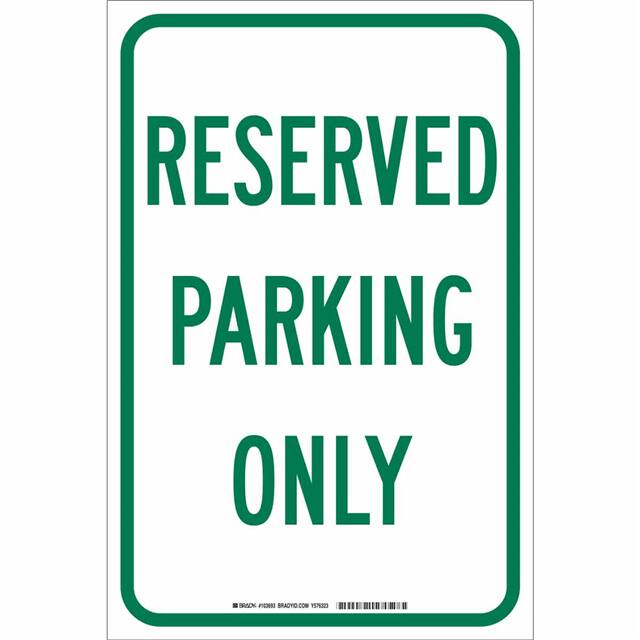 103693 B959 18X12 GRN/WHT RESERVED PARK