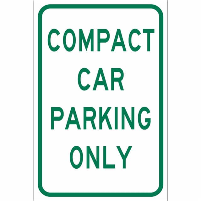 103719 12X18 RA COMPACT CAR PARKING ONL