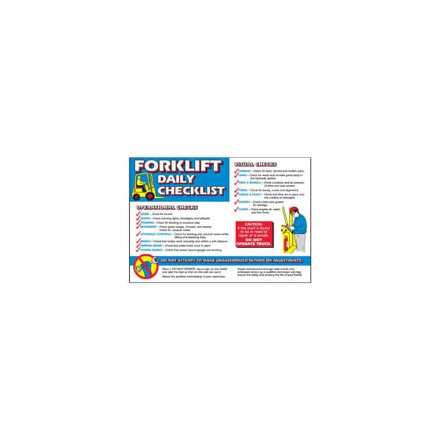 105633 WALLCHART-PLAS-29WX20-FORKLIFT C