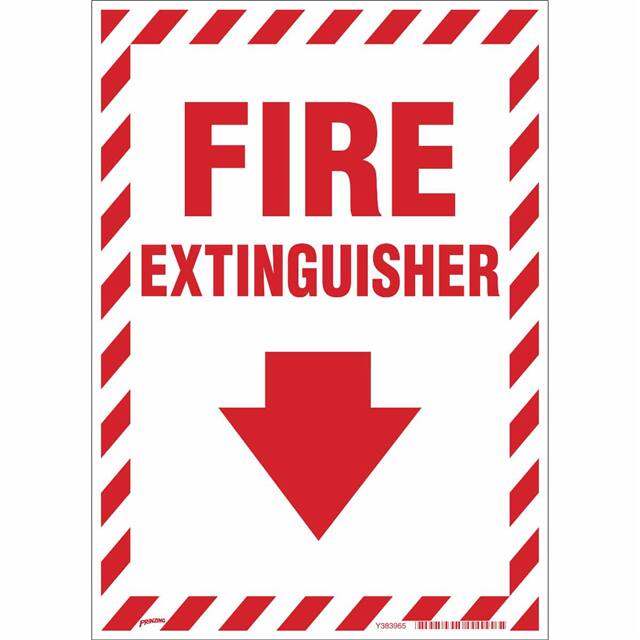 SP410G PRINZING GLOW SIGN FIRE EXTINGUI