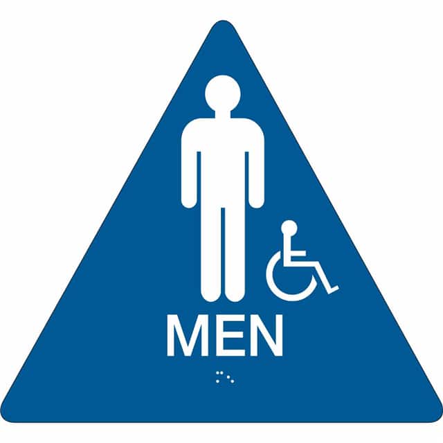 106182 SIGN-CA RESTRM-MEN/GRP-11TRIANGL