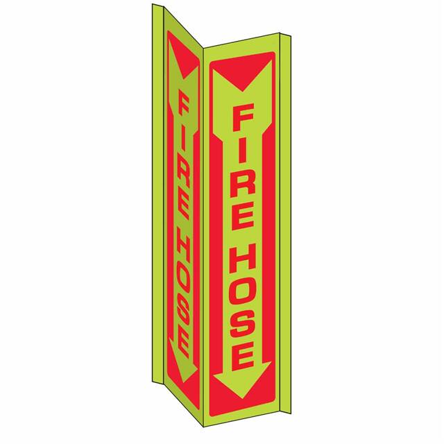 50784 3-WAY SIGN FIRE HOSE / GLOW