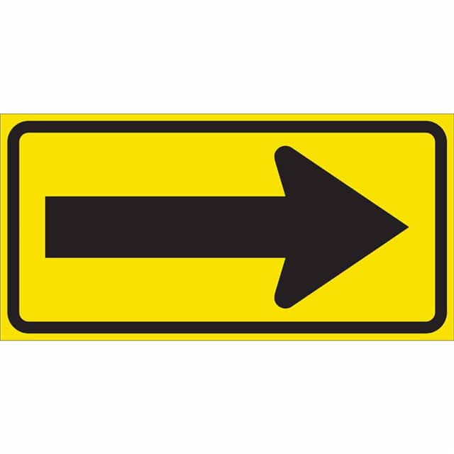 115556 TRFC SIGN RIGHT ARW REFL 12X24 H