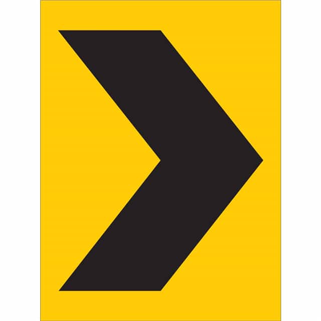113291 B959 24X18 BLK/YEL TRAFFIC SIGN