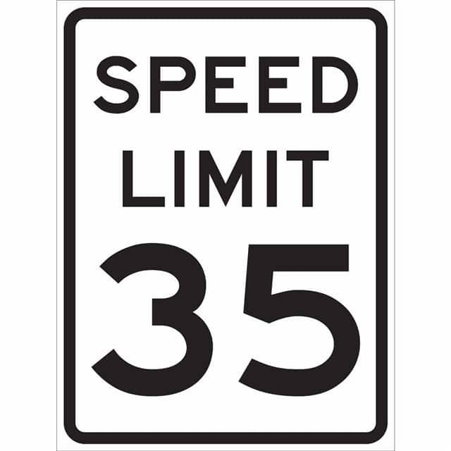 115643 TRFC SIGN SPEED LIMIT 35 HIP