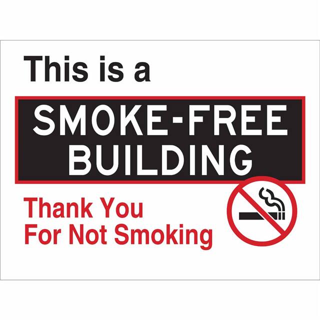 115628 TRFC SIGN THIS IS A SMOKE FREE E