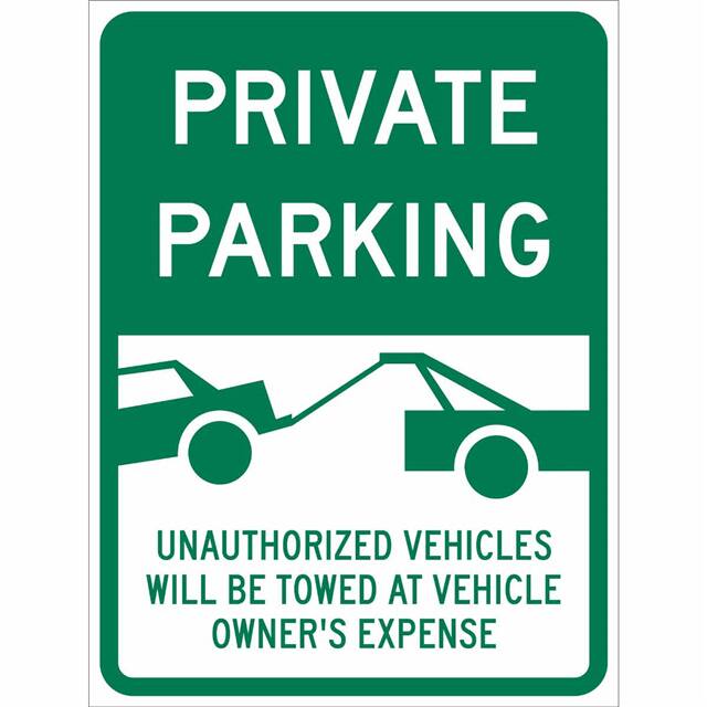 115635 TRFC SIGN PRIVATE PARKING ENG