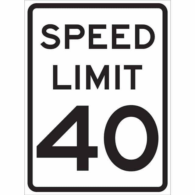 115644 TRFC SIGN SPEED LIMIT 40 HIP