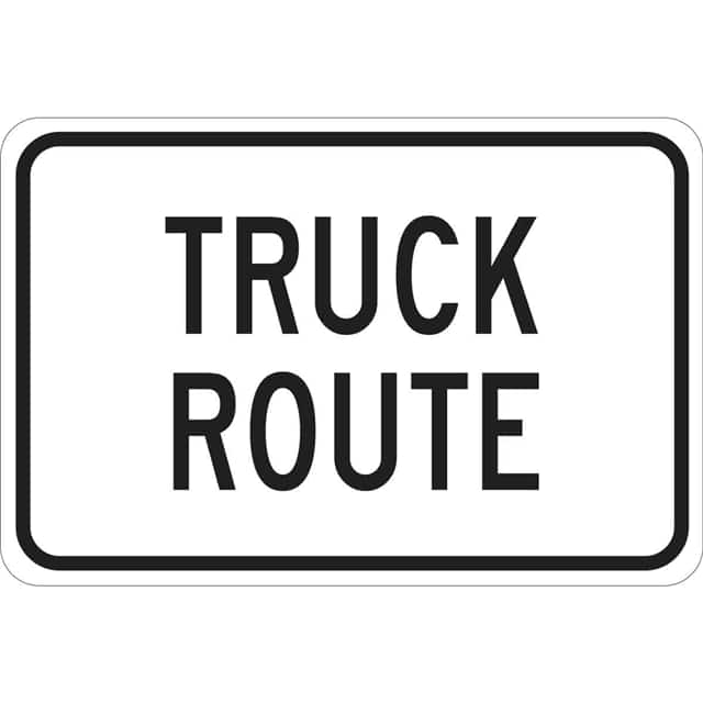 94218 18X24 BLK/WHT TRAFFIC TRUCK ROUT
