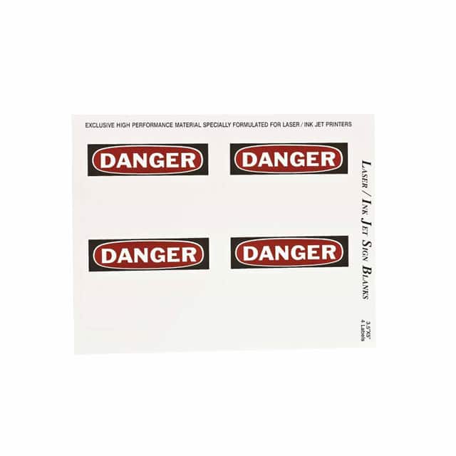 12906 SIGN OSHA DANGER 3.5 X 5