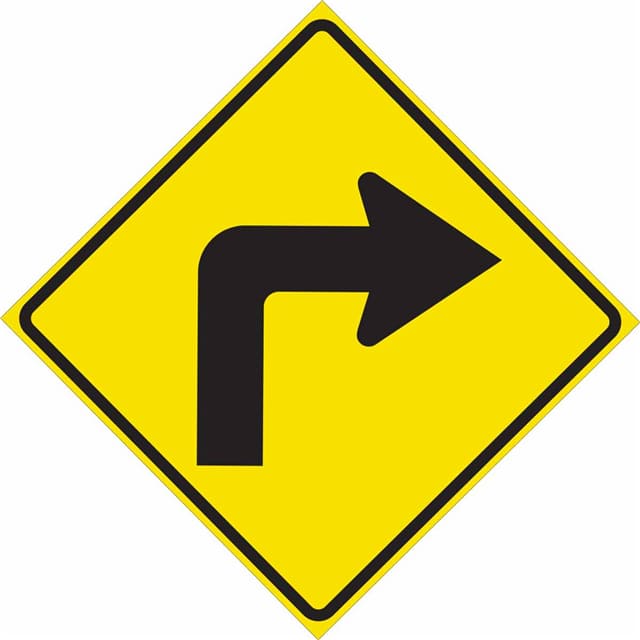 115557 TRFC SIGN RIGHT ARW REFL 24X24 H