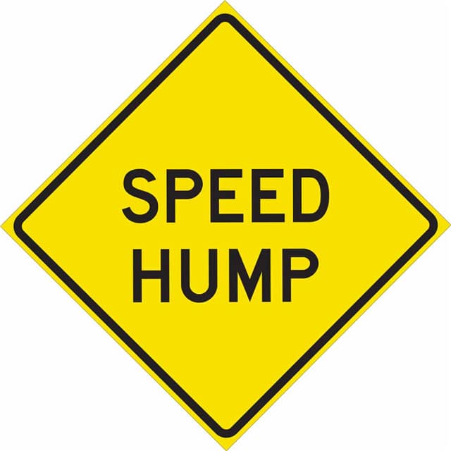 115657 TRFC SIGN SPEED HUMP HIP
