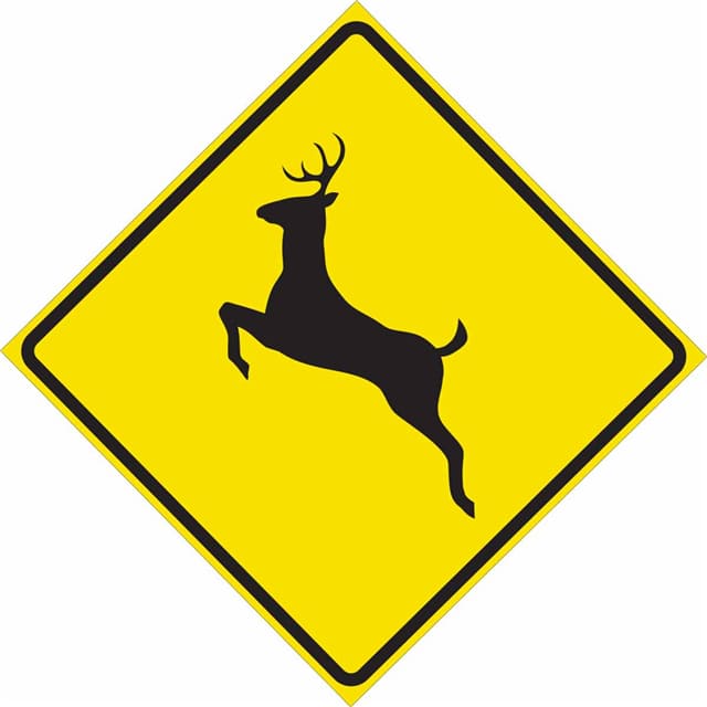 115649 TRFC SIGN DEER CROSSING HIP