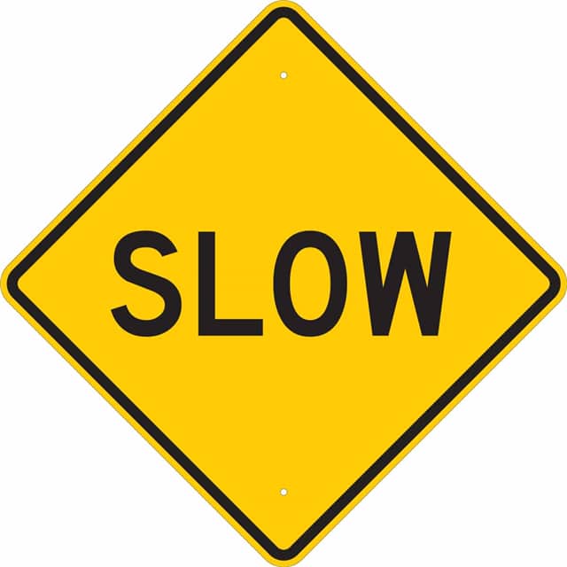 80099 24X24 BLK/YLW TRAFFIC SLOW HIP