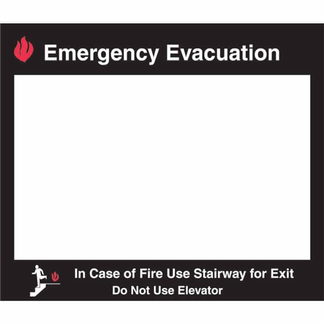 102856 STD EMERGENCY EVAC MAP FRAME 17.
