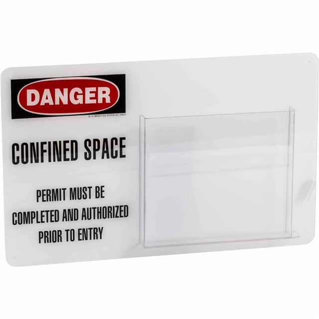 65903 CONFINED SPACE SIGN/PERMIT HOLDE