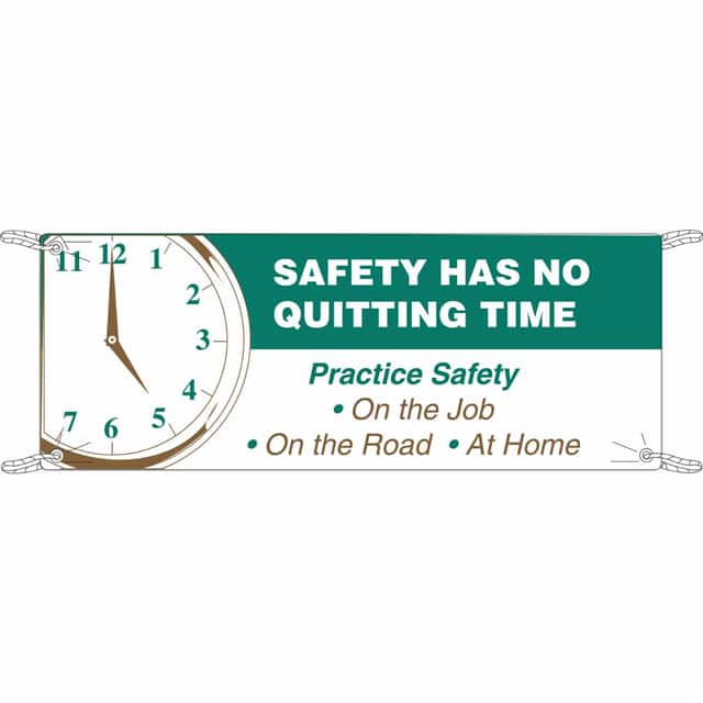 106329 BANNER 3X5 WH/GR/BN SAFETY HAS N