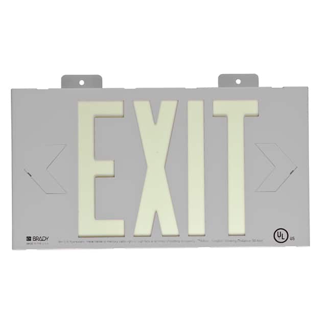 112653B WALL MOUNTED EXIT SIGN SILVER