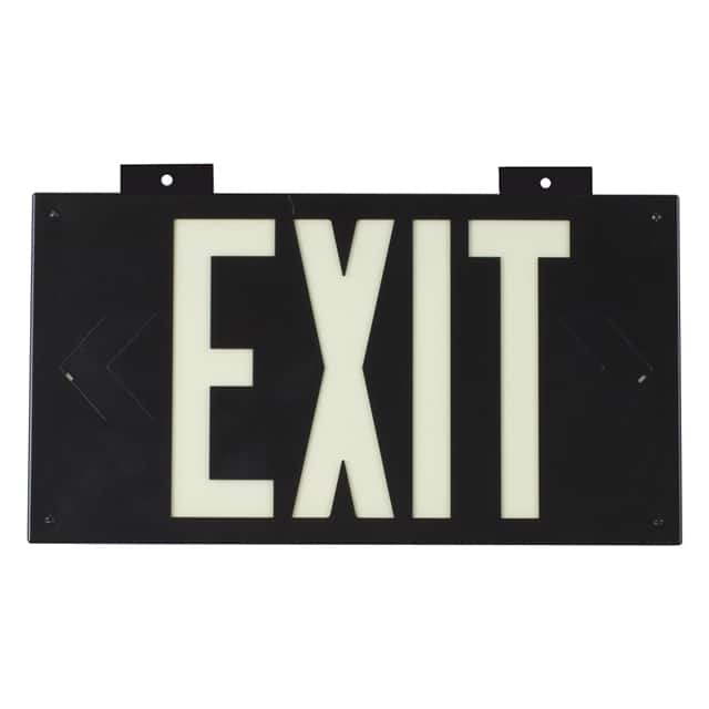 37851B WALL MOUNTED EXIT SIGN BLACK