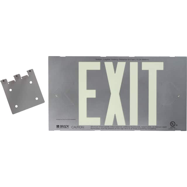 112654B SINGLE SIDED SIGN W/BRACKET SILV