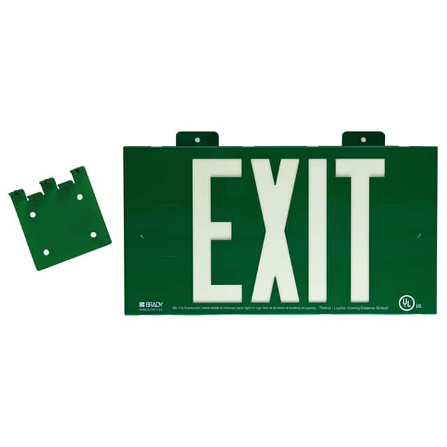 90841B SINGLE-SIDED SIGN W/BRACKET GREE