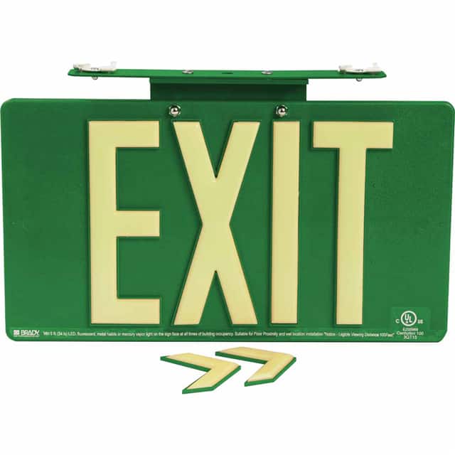 145476 BRADYGLO EXIT SIGN 100' SNGL TBA