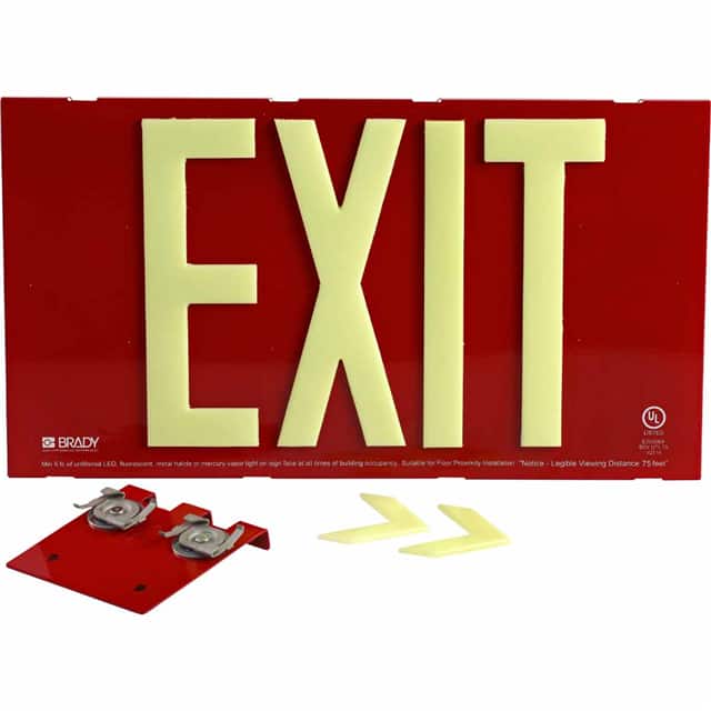 145492 BRADYGLO EXIT SIGN 75' SNGL TBAR