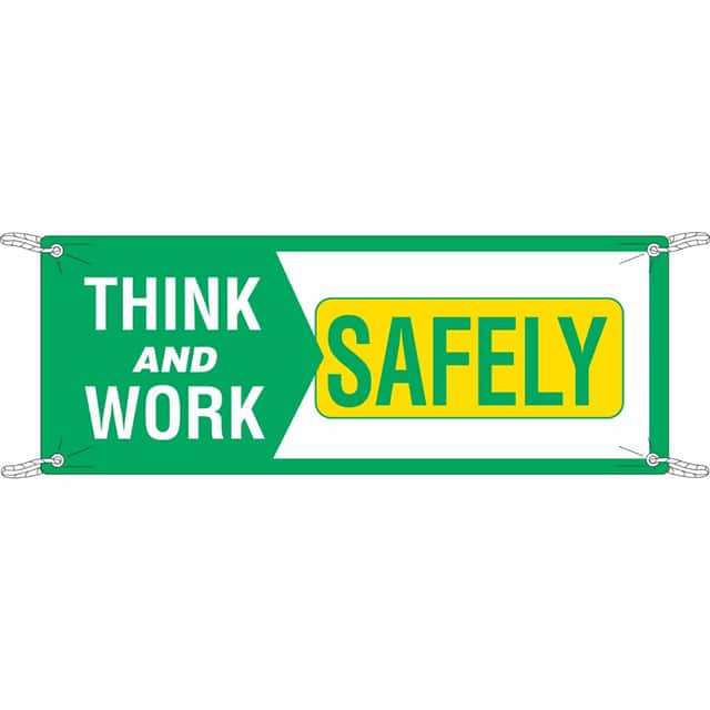 106305 BANNER 4'X10' WH/GR/YL THINK AND