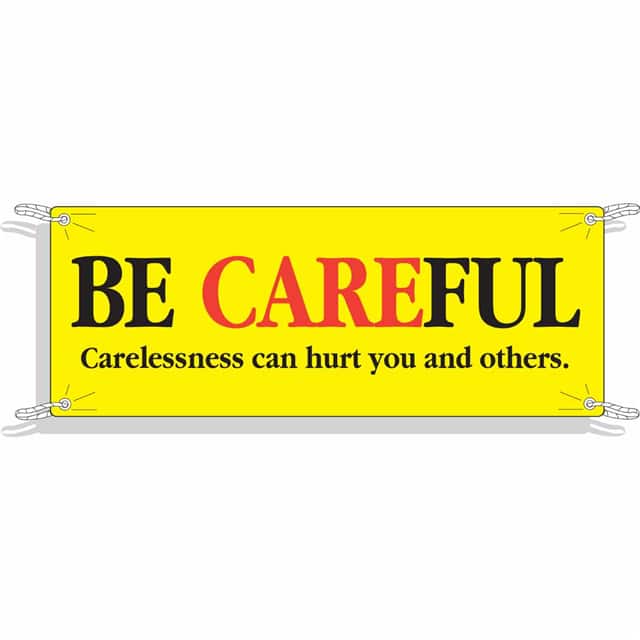 50905 GRAPHIC SAFETY BANNER 4'X10'