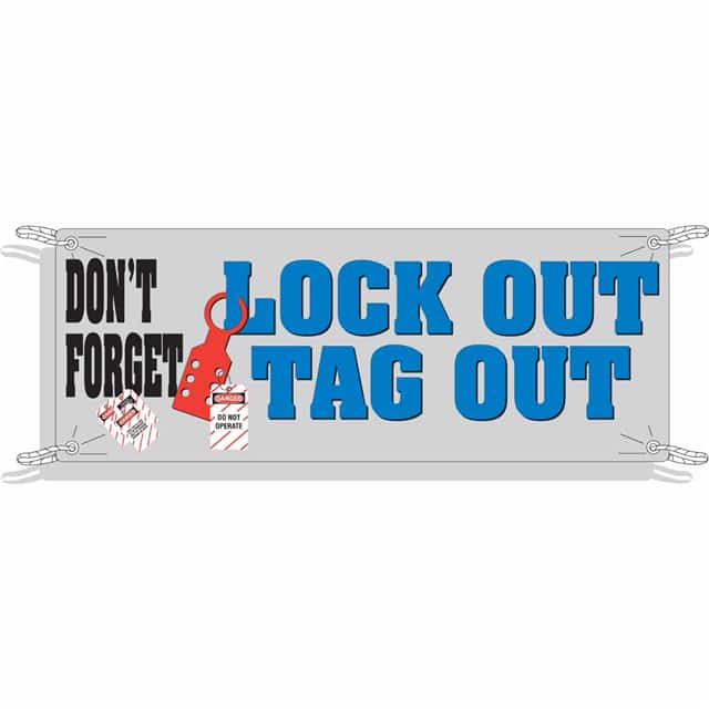 50904 GRAPHIC SAFETY BANNER 4'X10'