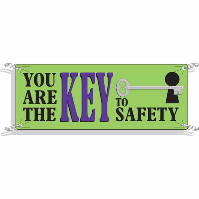 50903 GRAPHIC SAFETY BANNER 4'X10'