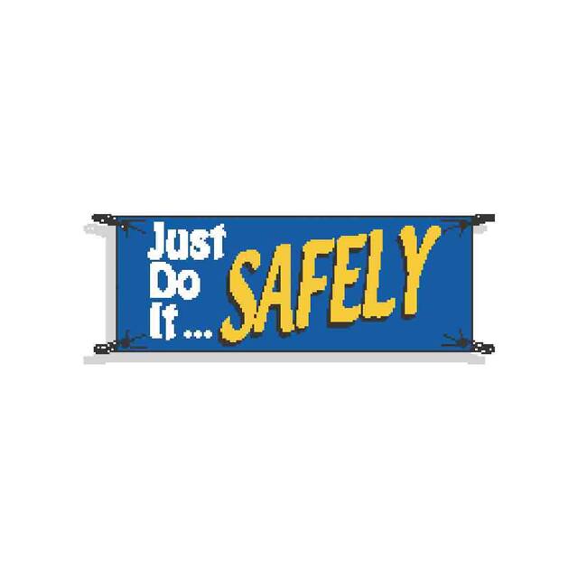 50910 GRAPHIC SAFETY BANNER 4'X10'