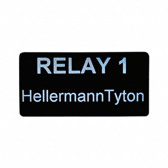 596-00507 LABEL ID/RATINGS 2"X1" BLCK