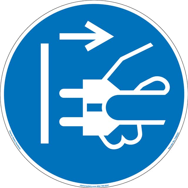 FIS6032-MVE9H ISO SYMBOL   8" DIA SIGN