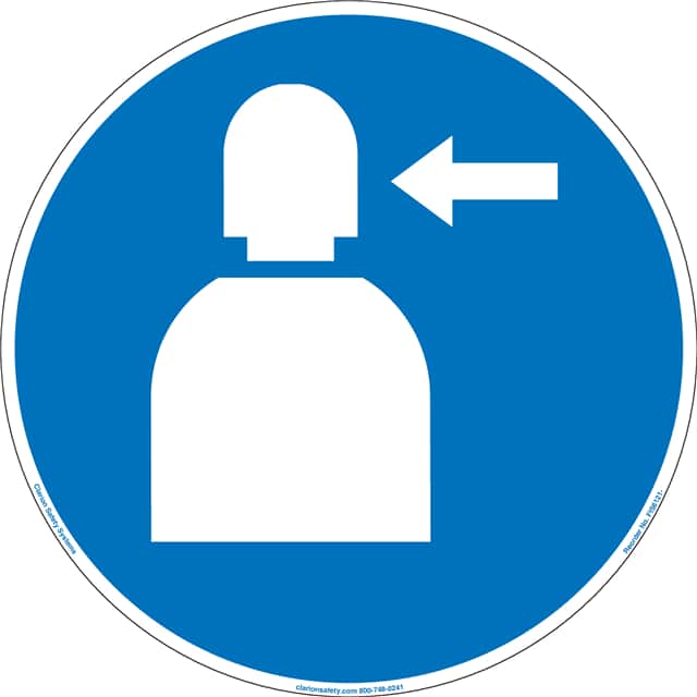 FIS6121-MVE9H ISO SYMBOL   8" DIA SIGN