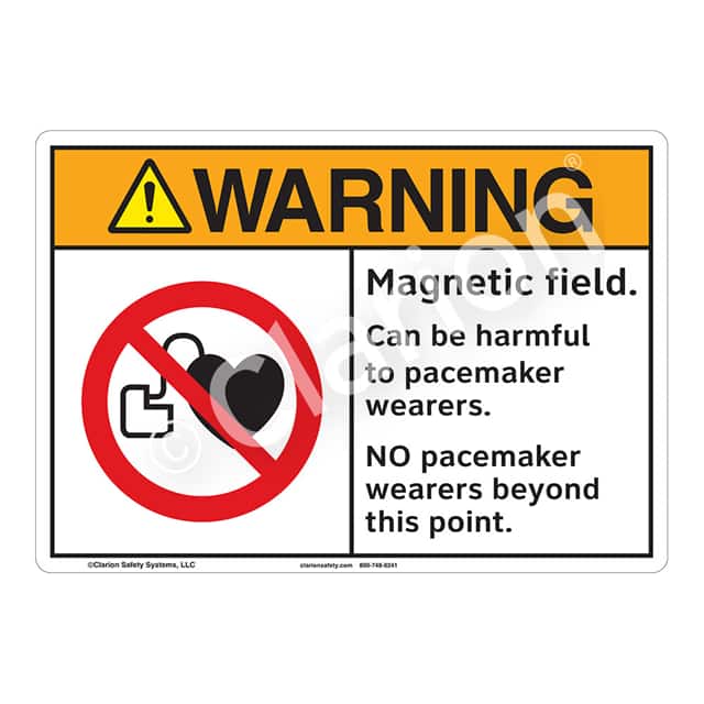 F1235-Z1SW1 WARNING FLEXIBLE SIGN 7" X 10"
